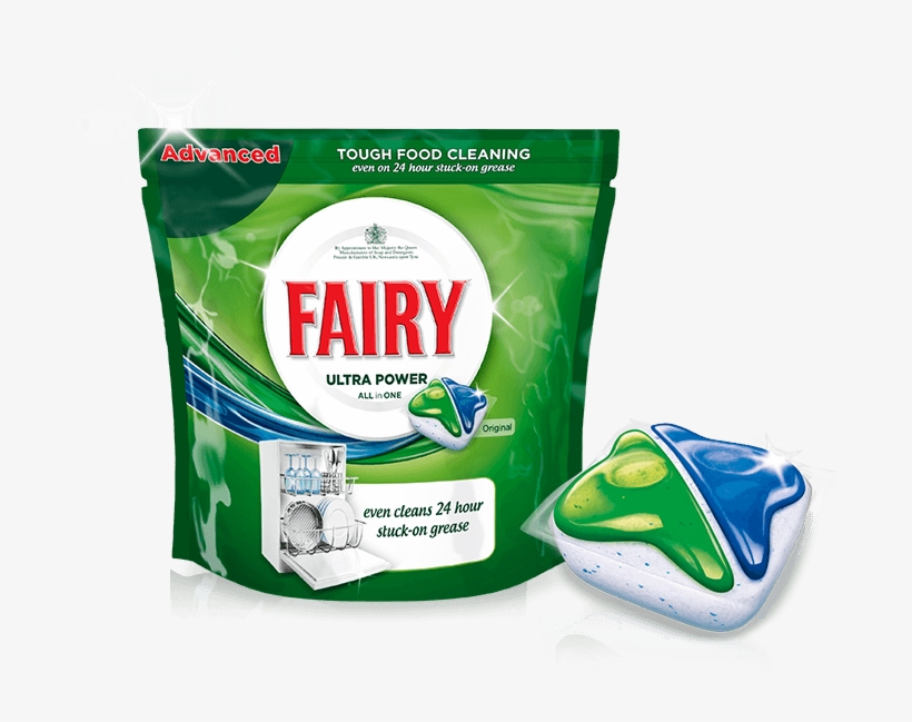 These Are Just The Uk/aussie Version Of Tide Pods - Fairy Ultra Power All In One Lemon Dishwasher Tablets, transparent png