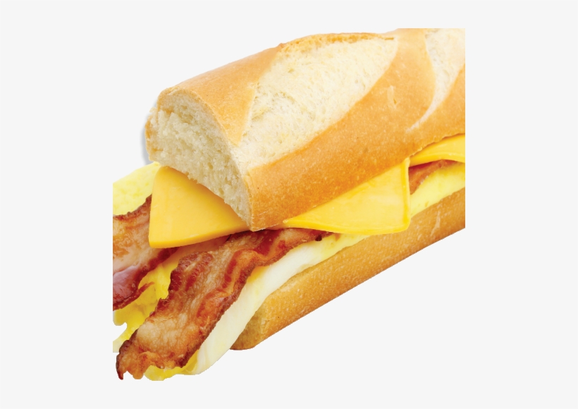 #81 Bacon, Egg & Cheese Baguette - Bacon And Egg Baguette, transparent png