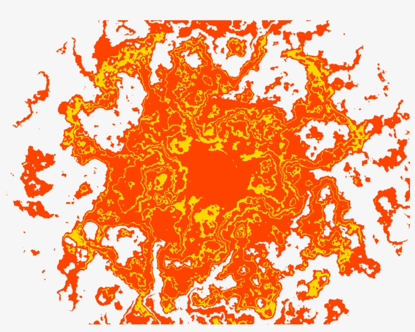 Fireball Red Yellow - Bola Api Png, transparent png
