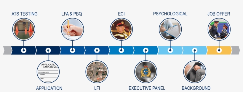 The Recruitment Process Graphic - Police, transparent png