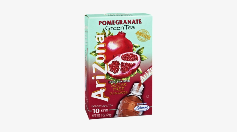 Arizona Pomegranate Green Tea Sugar Free 0 Calories, transparent png