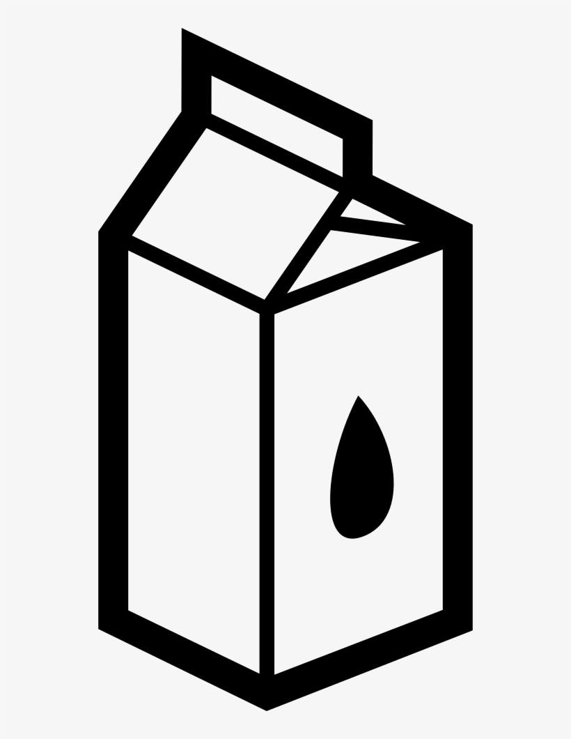 Milk Box Svg Png Icon Free Download 58612 - Almond Milk Icon Png, transparent png