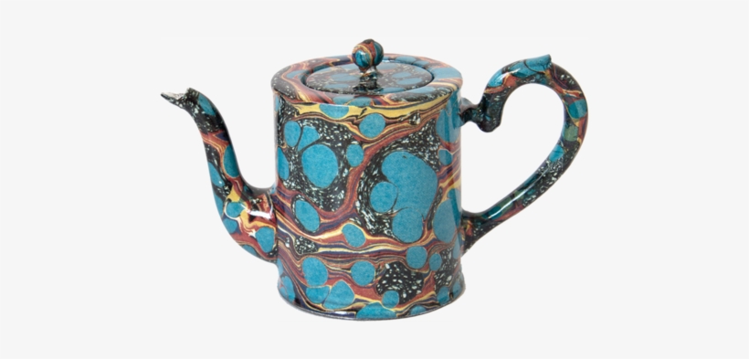 Turquoise Marble Teapot- Small - Marble, transparent png