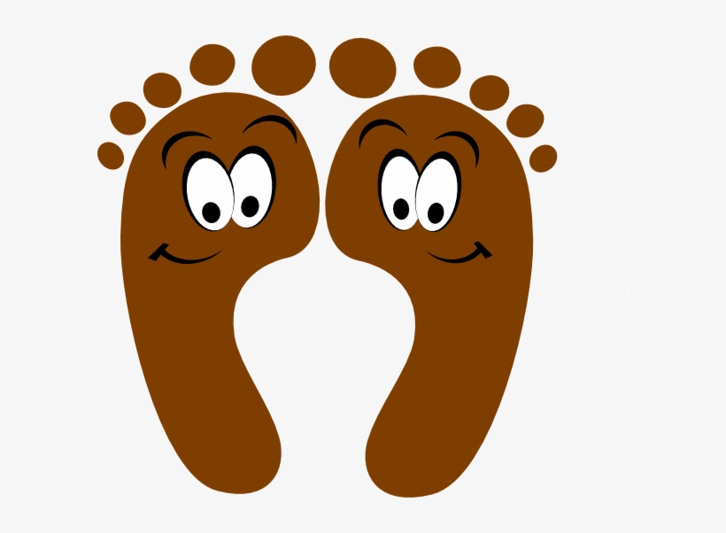 Brown Happy Feet Svg Clip Arts 600 X 522 Px, transparent png