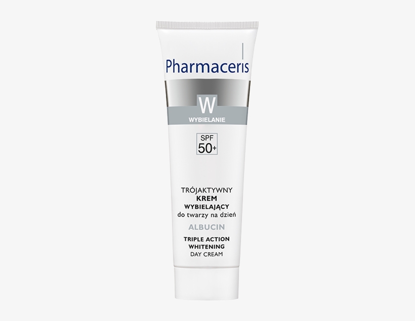 Triple Action Skin Lightening Day Cream Spf 50 - Eris Pharmaceris W - Albucin - Triple Action Whitening, transparent png