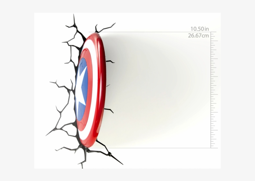 3d Lights - Captan America Shield, transparent png