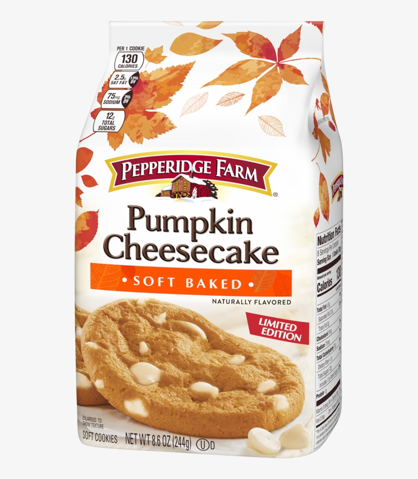 Soft Baked Pumpkin Cheesecake Cookies, Naturally Flavored - Pepperidge Farm Soft Baked Cookies, transparent png