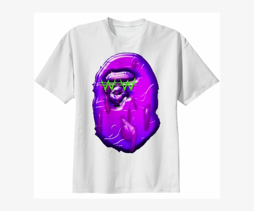 Shop Keith Ape X Bape Cotton T-shirt By Twins12100 - Keith Ape Bape Logo, transparent png