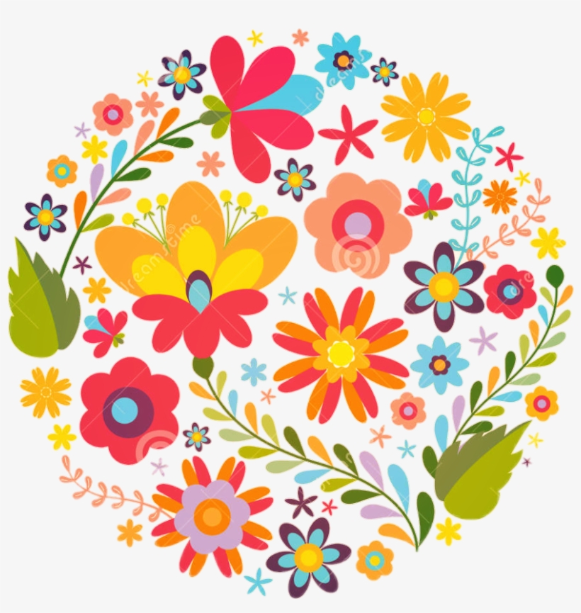 Mexican Mexico Beautiful Colorful Flower Mexican Flowers Vector