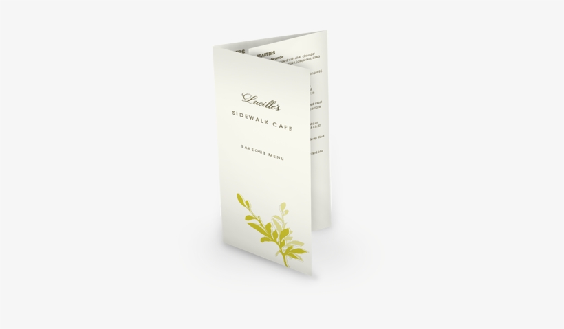 View Leafy Cafe Takeout Menu - Collagen, transparent png