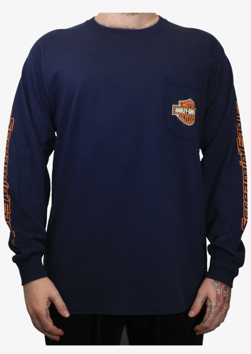 Scream Words - Long-sleeved T-shirt, transparent png