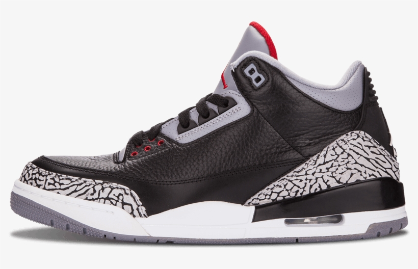 Shop For All At Zero's - Air Jordan 3 Black Cement Sz 11, transparent png