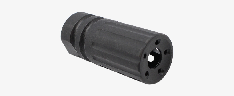 308 Rifle Multi Ported Flash Suppressor Muzzle Brake - Monocular, transparent png