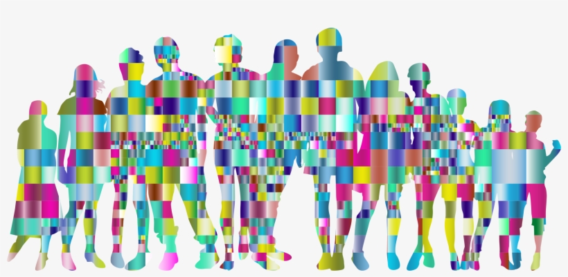 This Free Icons Png Design Of Prismatic Tiles Human - Clip Art, transparent png