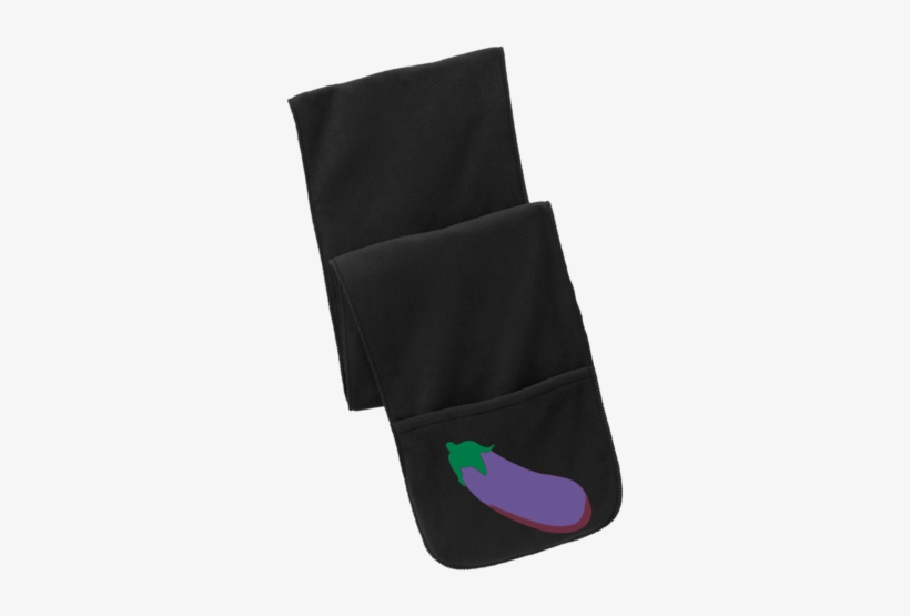 Eggplant Emoji Fs06 Port Authority Fleece Scarf With - Scarf, transparent png