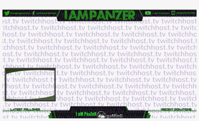 Order Your Overlay Now For Only $10 - Twitch Overlay Bottom Bar, transparent png