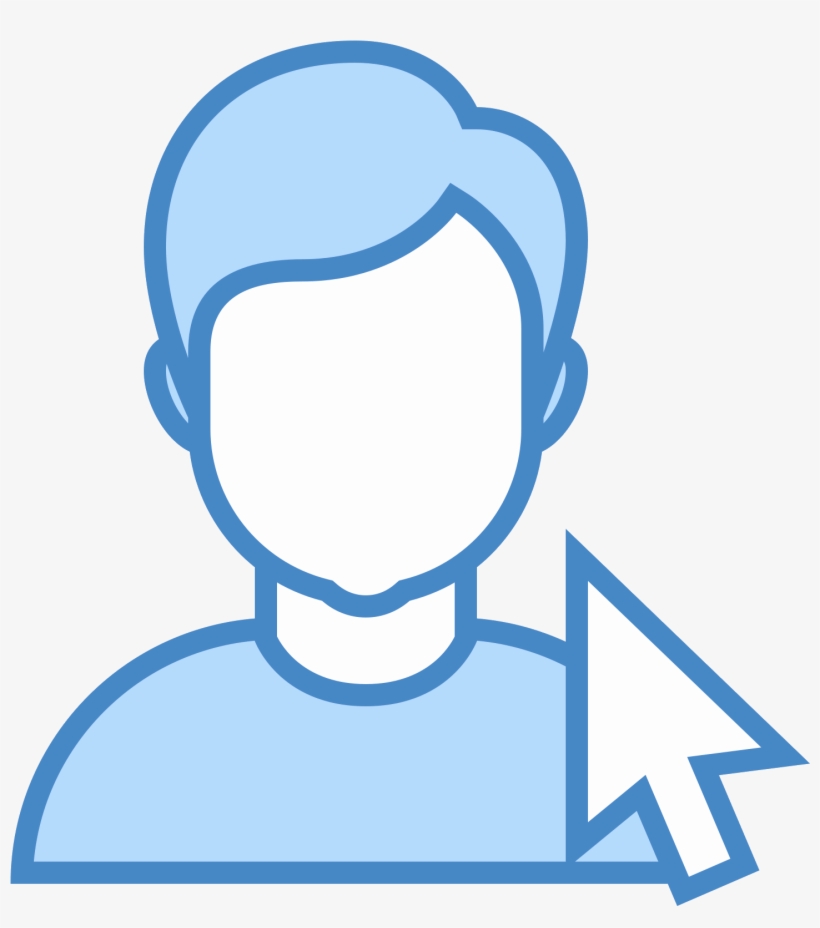 Select User Icon - Businessman Png Icon Blue, transparent png