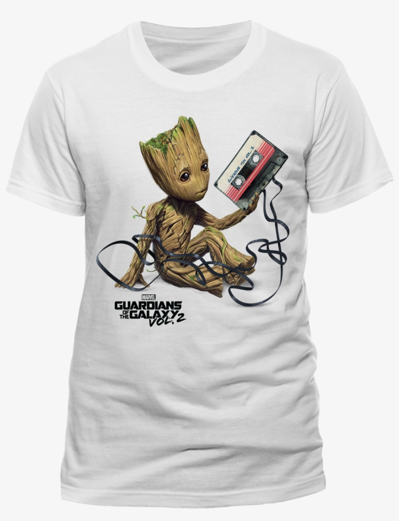 Guardians Of The Galaxy Groot & Tape Unisex T-shirt - Shih Tzu Mom Shirt, transparent png