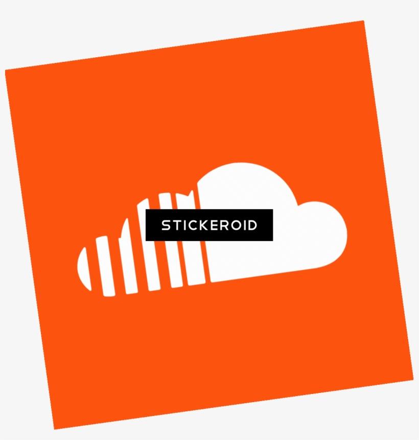 Square Soundcloud Icon, transparent png