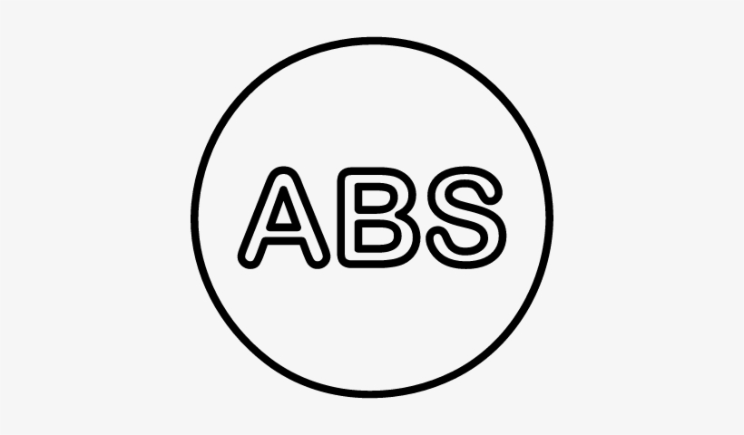 Abs In A Circle Outline Vector - Villari's Logo, transparent png