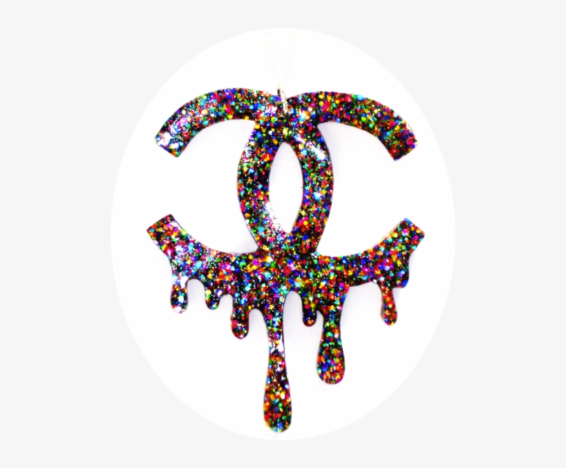 Just Dripping With Beauty - Chanel Logo Sparkle, transparent png