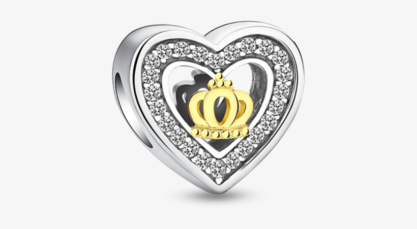 Pandora Charms By Pandora Only Gold Clover Heart, transparent png