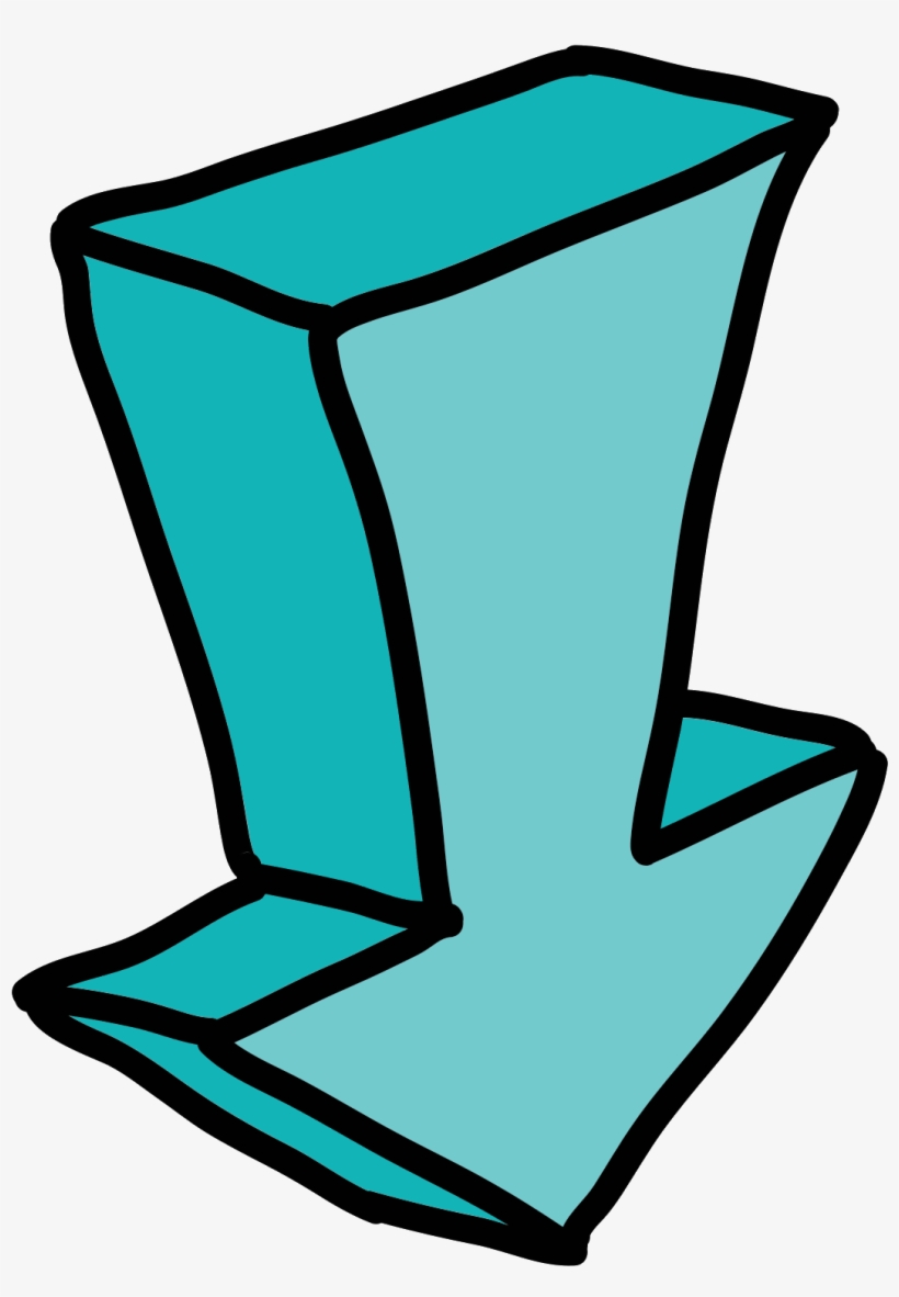 Flecha Grossa Apontando Para Baixo Icon - Arrow, transparent png