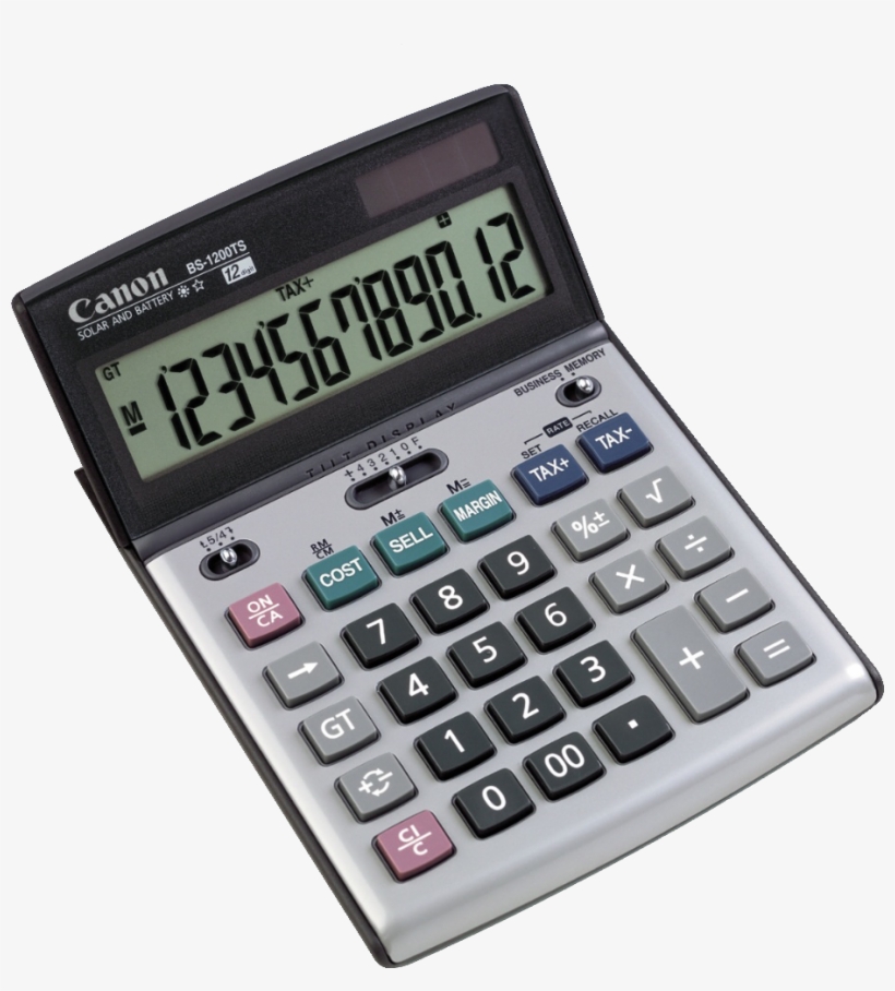 Bs-1200ts Calculator - Canon Bs-1200ts - Desktop Calculator With Tax, transparent png