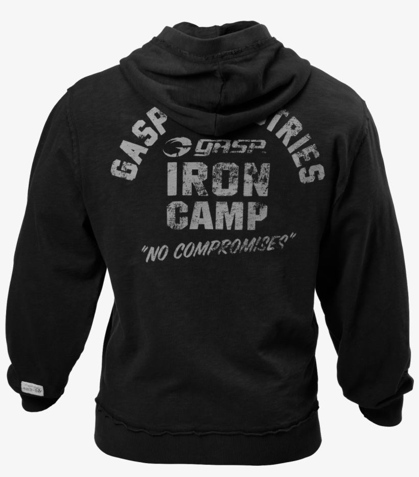 Gasp Throwback Zip Hoodie, transparent png