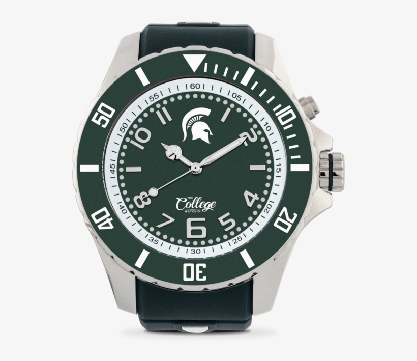 Michigan State Spartans Watch - Kyboe Fau Owls 55mm Stainless Steel 3-hand Watch, Adult, transparent png