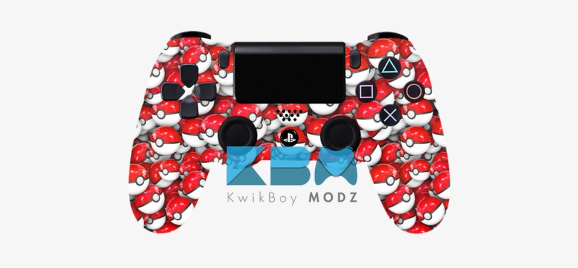Custom Pokéball Ps4 Controller - Kwikboy Modz, transparent png