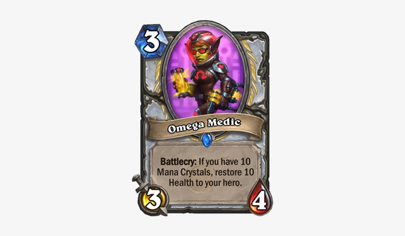 Omega Medic Card - Omega Medic Hearthstone, transparent png