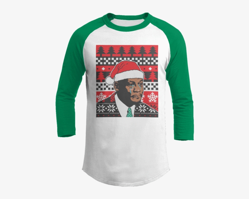 Crying Jordan - Pour The Merlot - Raglan / White/red / S, transparent png