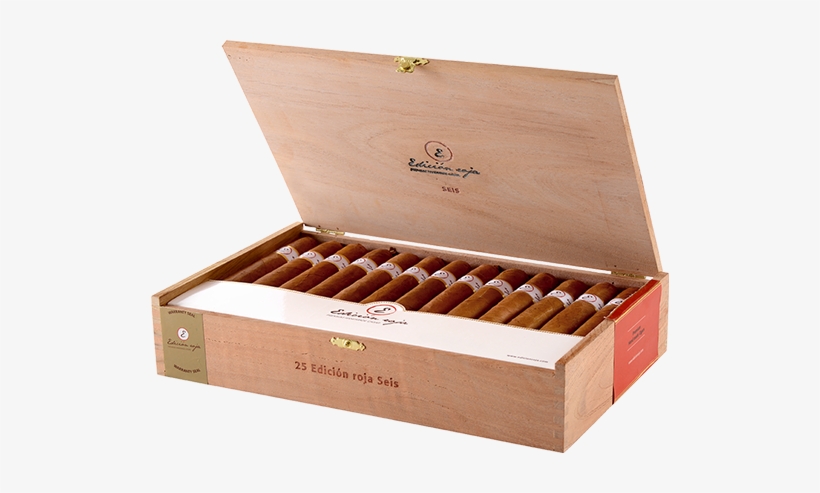 A Cedar-wood Cigar Box Containing 10, 20, 25, Or 30 - Edicion Roja Cigar, transparent png