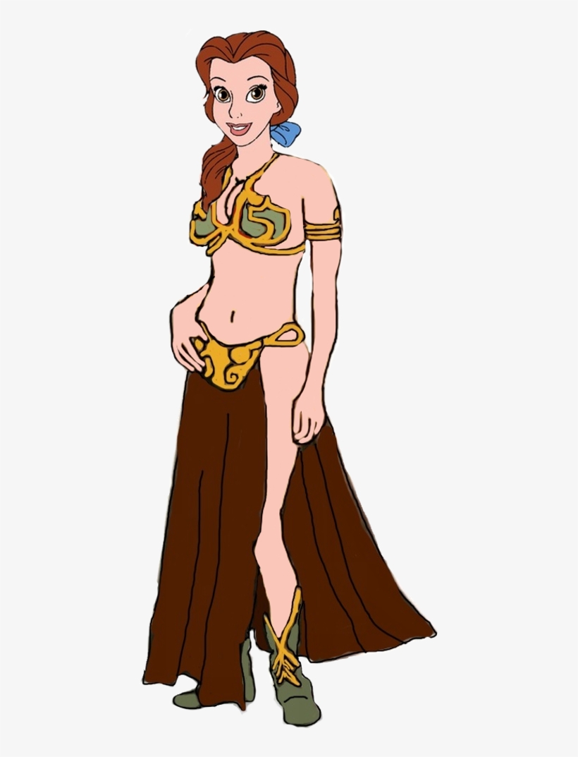 Princess Belle Wearing Leia's Metal Bikini By Darthraner83 - 👙 Velma Dinkley, transparent png