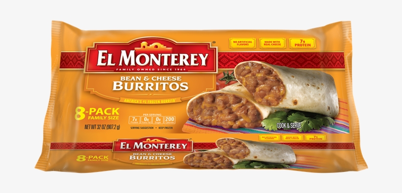 Click To Zoom - El Monterey Bean And Cheese Burritos, transparent png
