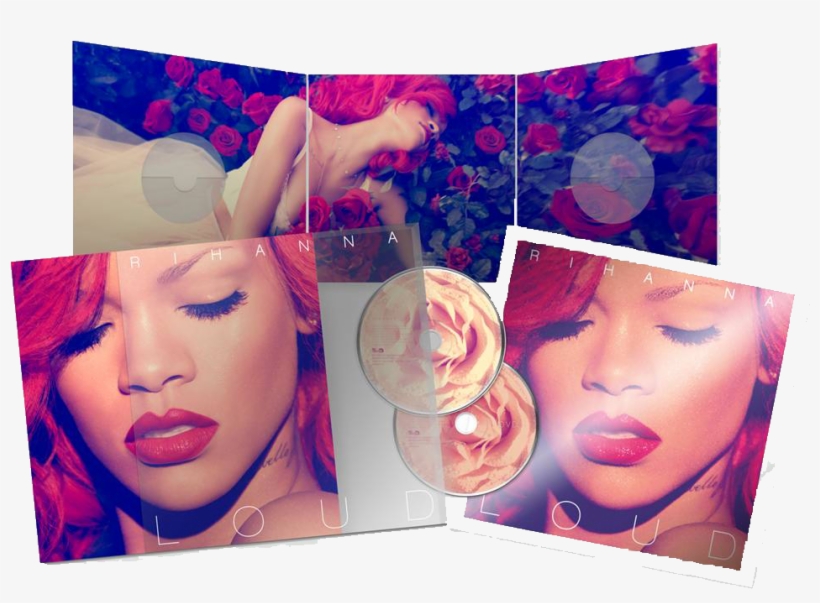 Text, Images, Music, Video - Rihanna Loud Digipak, transparent png