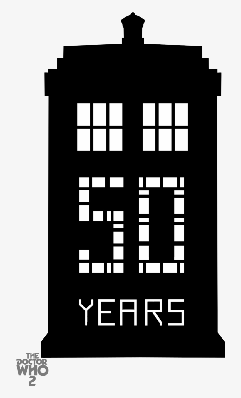 Also, Doctor Who Has Been Around For 50 Years - Doctor Who 50th Anniversary Logo, transparent png