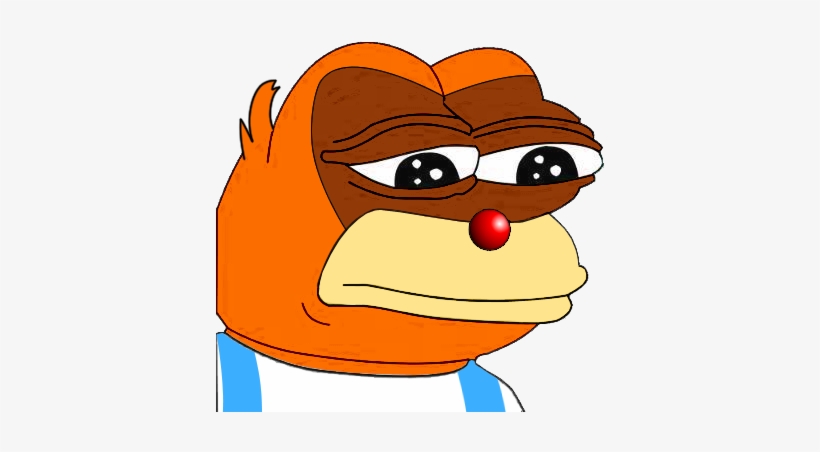 Frog Face Nose Orange Cartoon Head Clip Art Food - Lanky Kong Fan Art, transparent png