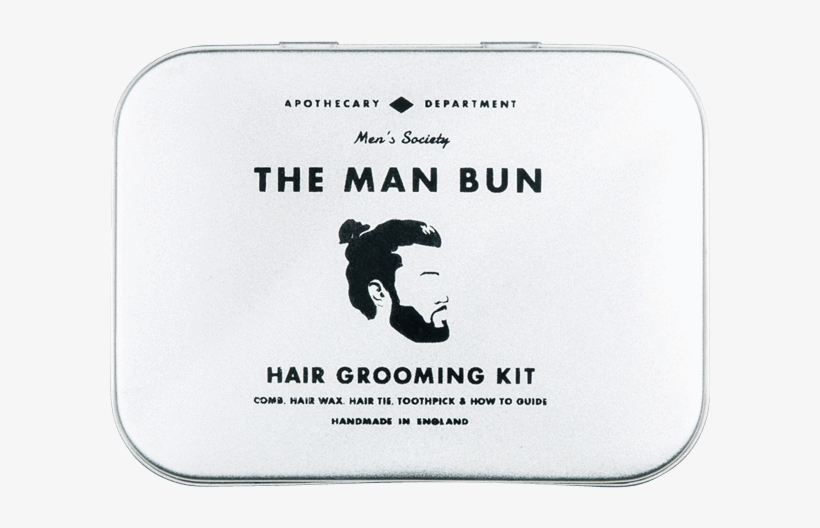 Men's Society Man Bun Hair Set, transparent png