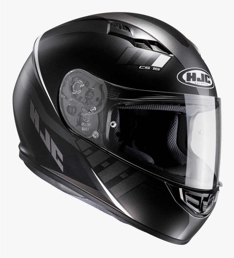 Full Face Helmet Hjc Cs-15 Space - Hjc Cs-15 Space Motorcycle Helmet (black), transparent png