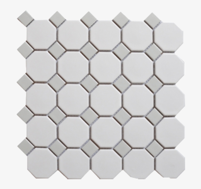 Cc Mosaics Octagon White Grey - Roca Mosaic Gray Cc Mosaics Glazed Porcelain -12×12, transparent png