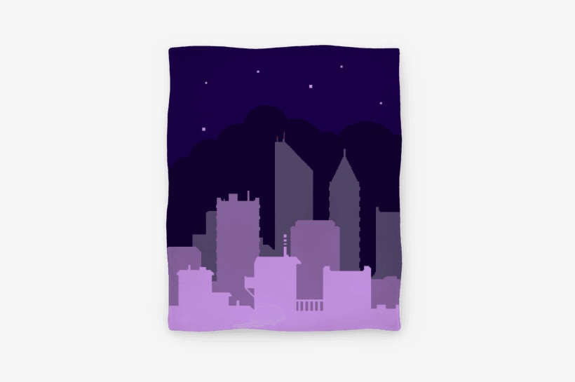 Pixel Cityscape Blanket - Pixel, transparent png