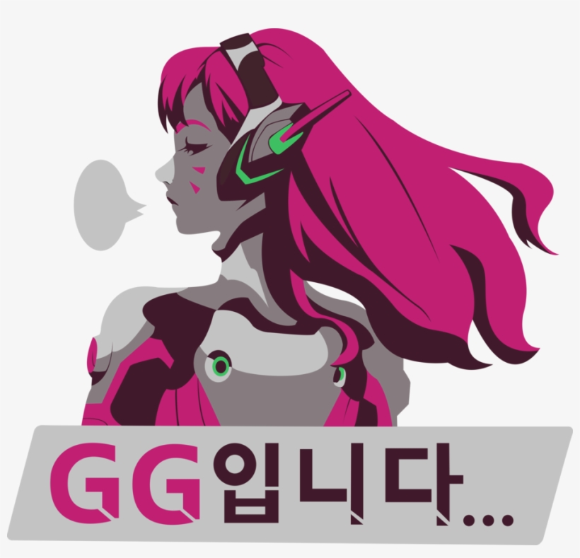 Dva Spray Png - Overwatch Dva Gg Spray Tee Shirt, transparent png