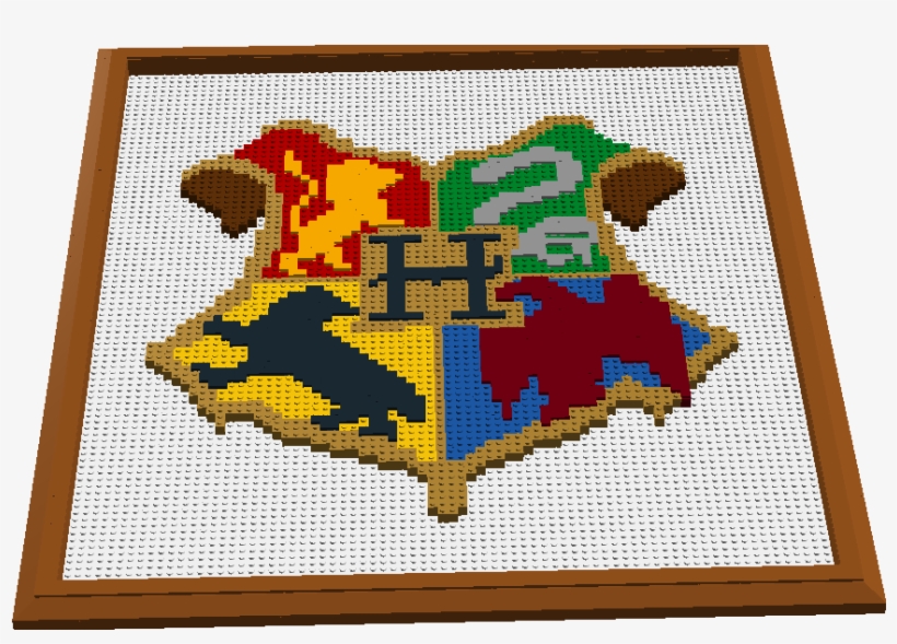 Hogwarts Crest - Cross-stitch, transparent png