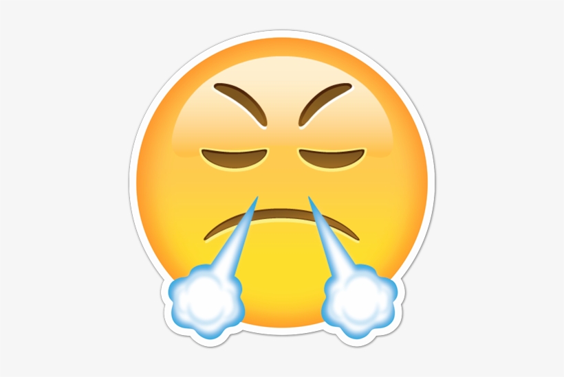 Cara Echando Humo - Emoticonos Whatsapp Enfadado, transparent png