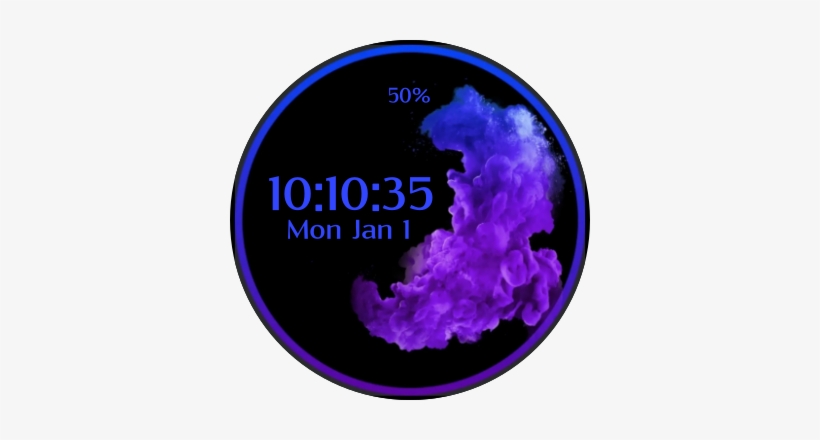 Blue & Purple Smoke, transparent png