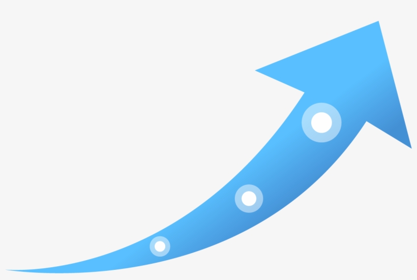 Growth Arrow Png Asf Clipart - Growth Arrow Icon Blue - 1335x849 PNG