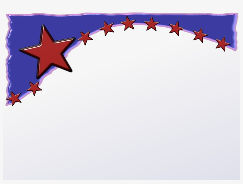 American Flag Clipart Border - Clip Art, transparent png