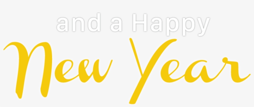 Happy New Year - Calligraphy, transparent png